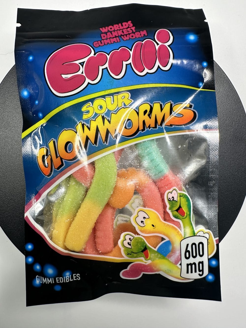 Errlli - Sour Glowworms 600mg