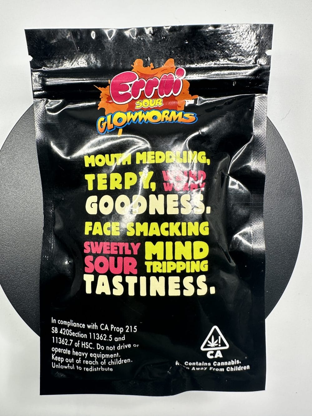 Errlli - Sour Glowworms 600mg - Image 2