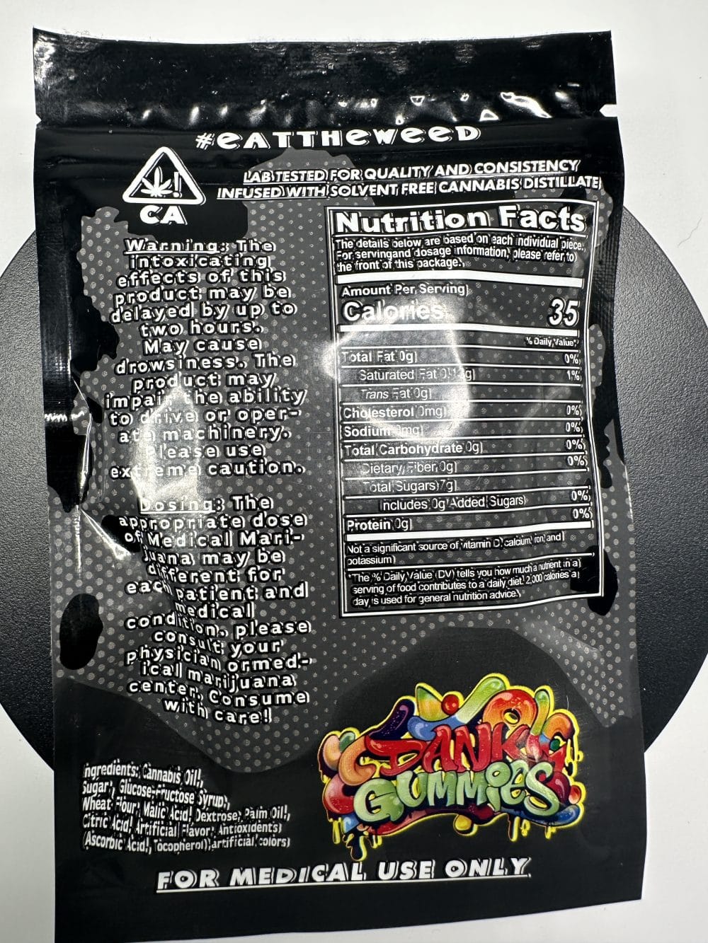 Dank Gummies - Sour Peaches 500mg - Image 2